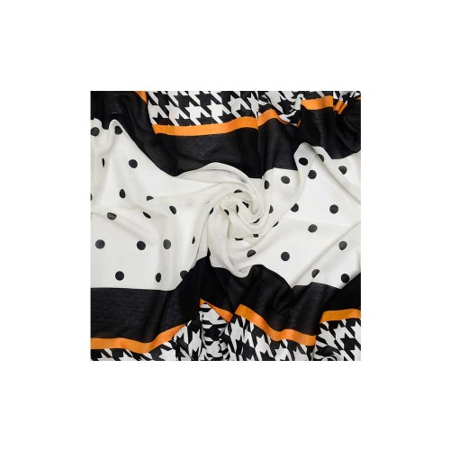 شال نخی دور حاشیه کد DH308 مناسب مهمانی و روزمره
