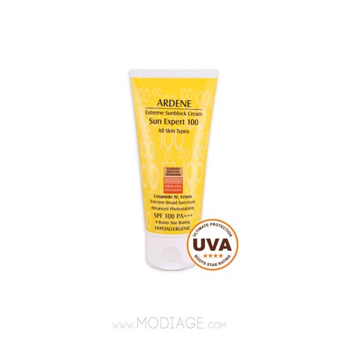 کرم ضدآفتاب SPF100 رنگی آردن مناسب انواع پوست