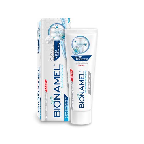 خمیر دندان سفید کننده بیونمل 130 گرمی برای درخشش دندان