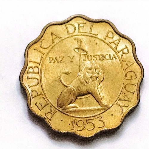 فروش سکه50سنتیم(نایاب) پاراگوئه توضیحات 1953(کد5809)