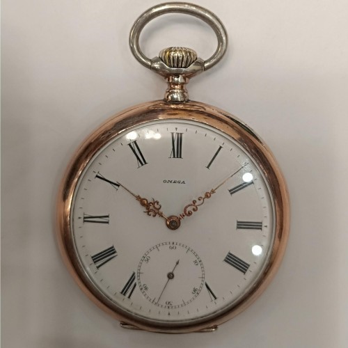 ساعت جیبی امگا نقره قدیمی و کلکسیونی سوئیس