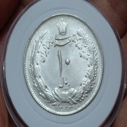 فروش سکه ده ریال تاریخ 1324 محمدرضاشاه - نقره سوپربانکی