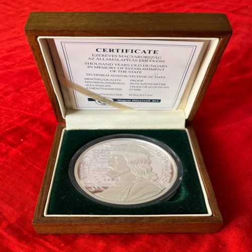 خرید مدالیون نقره کمیاب مجارستان وردسا با ضرب دولتی