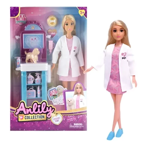 عروسک باربی دامپزشک ANLILY با طراحی جذاب و کیفیت عالی