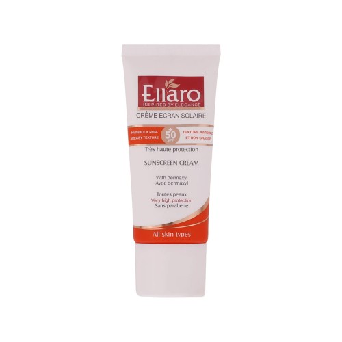 کرم ضد آفتاب بدون رنگ SPF50 الارو مناسب انواع پوست