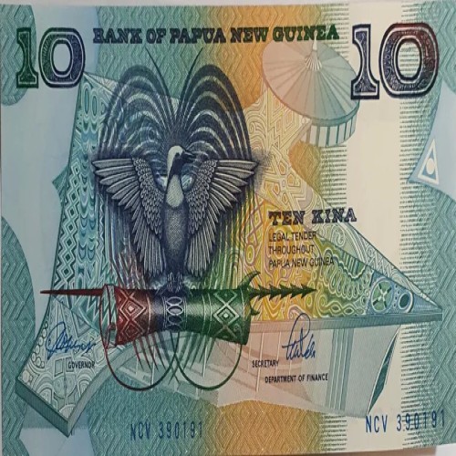 خرید اسکناس 10 کینا پاپوآ گینه نو 1975 اصل و با کیفیت