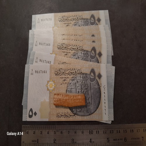 فروش 10 برگ سری 50 لیر سوریه 66