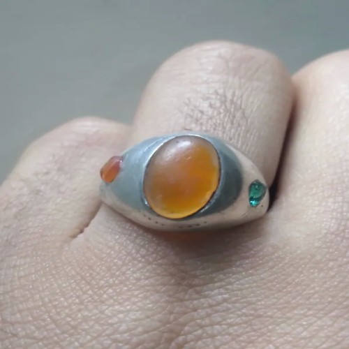 فروش انگشتر نقره عقیق کهنه یمنی با کیفیت بالا