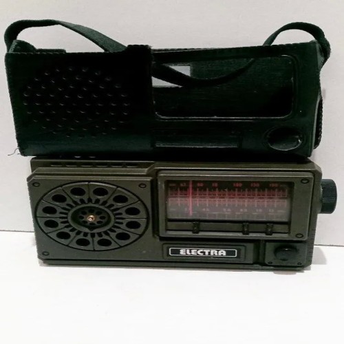 فروش رادیو الکترا دوموج جنگی با کیف چرمی فابریک