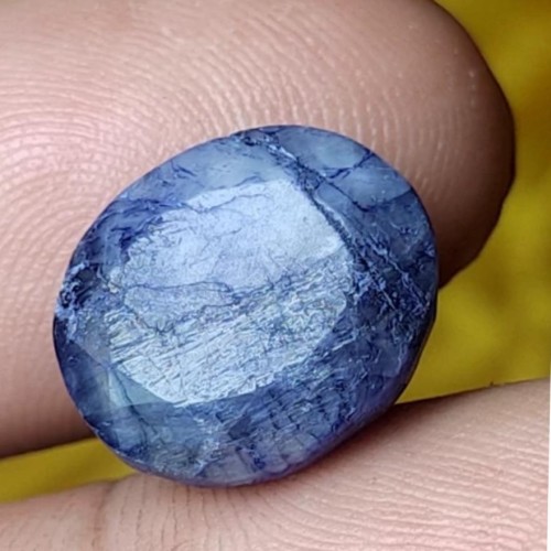 خرید نگین یاقوت کبود 10 قیراطی تراش جواهری وردسا