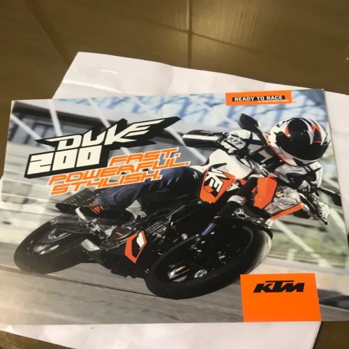 فروش کاتالوگ موتورسیکلت KTM نایاب چاپ اتریش