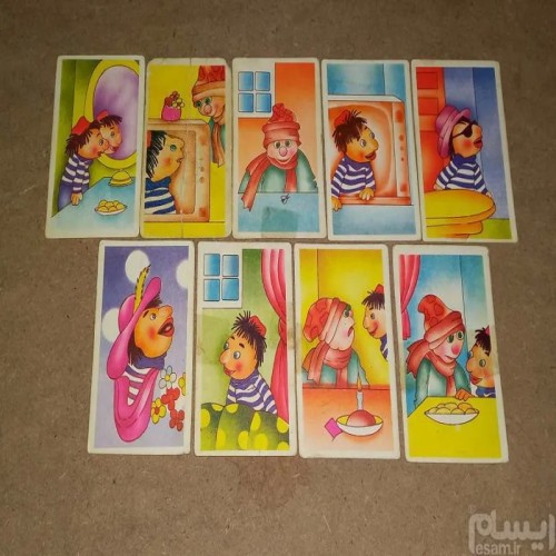 فروش ست کارت بازی کمیاب کارتون کلاه قرمزی قدیمی