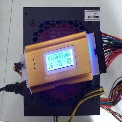 پاور بی نام 24 پین فن بزرگ با رابط IDE و ساتا