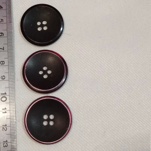 فروش 3عدد دکمه قدیمی بزرگ دورنگ بشقابی