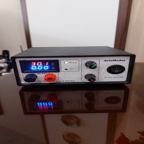 فروش منبع تغذیه 0 تا 30 ولت 3 آمپر با محافظ مدار