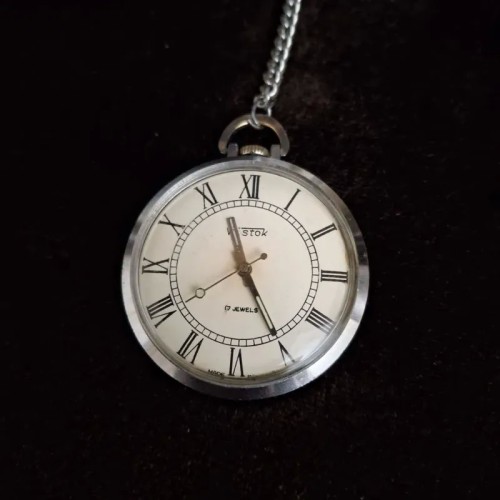 فروش ساعت جیبی کوکی آنتیک شوروی 17 جواهر کوچک