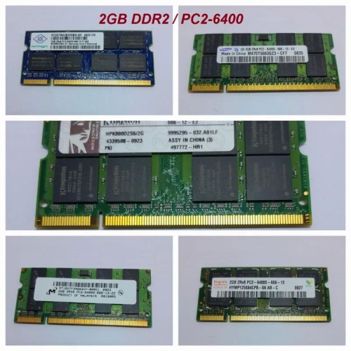 فروش رم لپ تاپ 2GB DDR2 باس 800 برندهای معتبر
