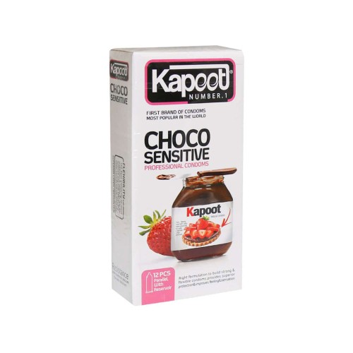 کاندوم کاپوت مدل Choco Sensitive بسته 12 عددی