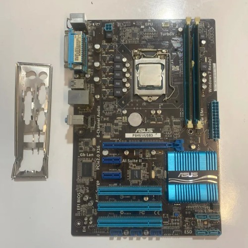 فروش مادربرد ASUS P8H61 USB3 سوکت 1155 همراه سی پی یو و رم