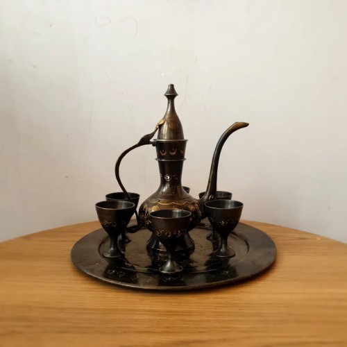 فروش سرویس برنزی قلم زنی هندی