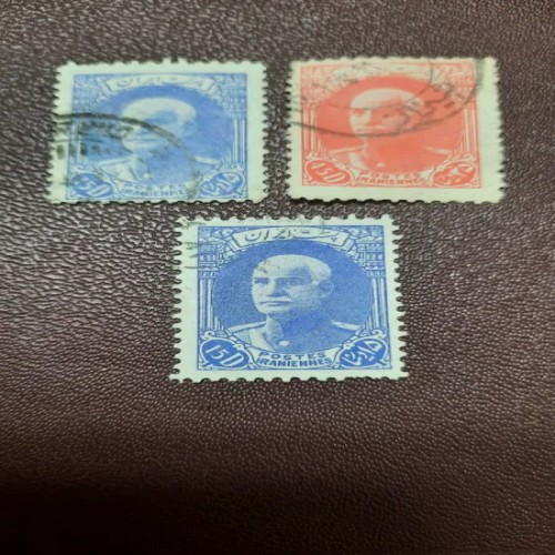 فروش 3 تمبر رضا تمبر زیبا و ارزشمند ص145