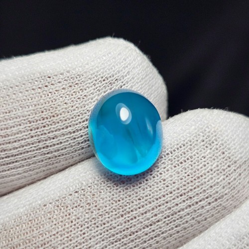 خرید نگین سنگ عقیق آبی آبدار معدنی کد وردسا