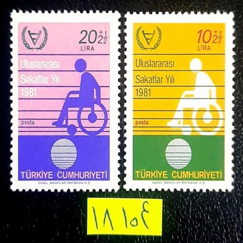 فروش سری کامل تمبر حمایت از معلولین ترکیه 1981