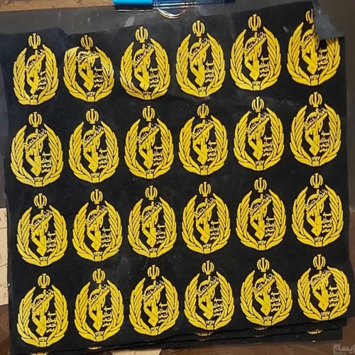 برگ 24 عددی اتیکت مخملی قدیمی سپاه با کیفیت بالا