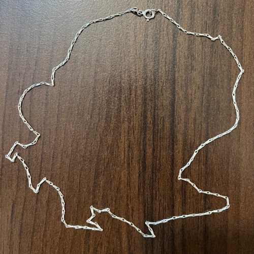 خرید زنجیر نقره نو عیار 925 وزن 3 گرم طول 45 سانت