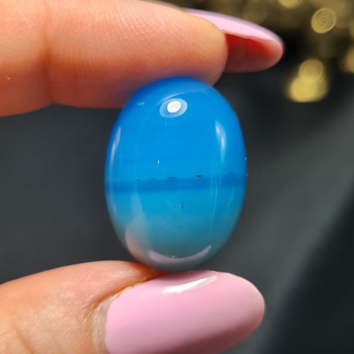 خرید نگین سنگ عقیق آبی معدنی کد T2235 وردسا