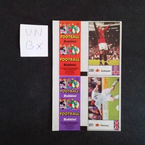 فروش بلوک عکس آدامس فوتبالی با پوسته نایاب