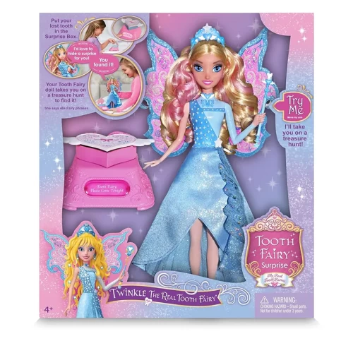 عروسک دخترانه فرشته دندان TWINKLE با لباس آبی