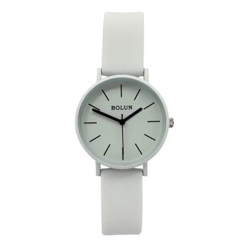 ساعت مچی زنانه بولون بند سیلیکونی سفید