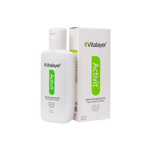 لوسیون ضد جوش و لایه بردار ویتالیر ACTIVIT 125ML