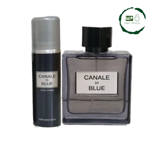ادکلن بلو شنل و اسپری 100 میل Fragrance World Canale Di Blue