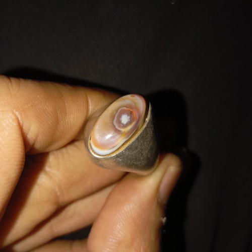 فروش انگشتر سه پوست سرخ با طراحی دستساز و ضخیم