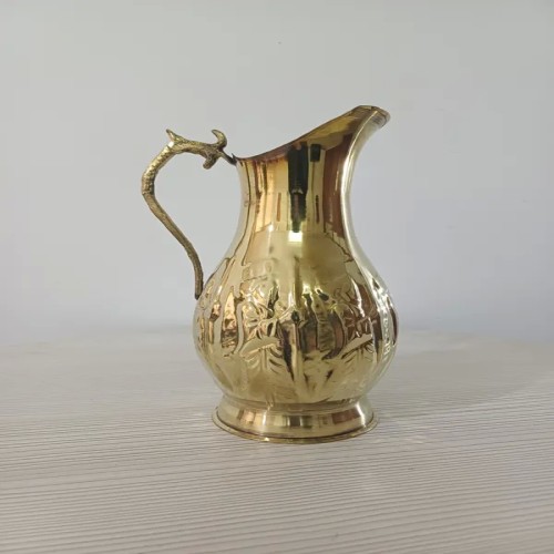 فروش پارچ برنجی قلم هخامنش با ارتفاع 22 سانت