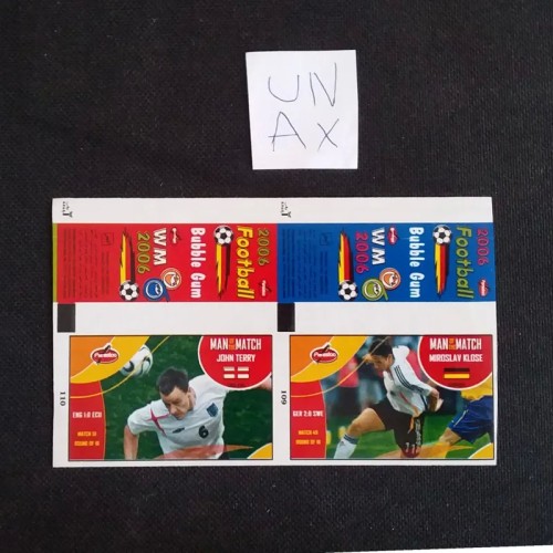 فروش بلوک عکس آدامس فوتبالی نایاب برش نخورده