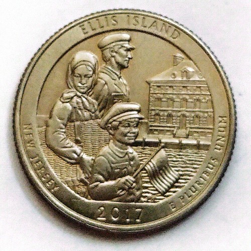 سکه 25 سنت نیوجرسی آمریکا 2017 اصل و کمیاب