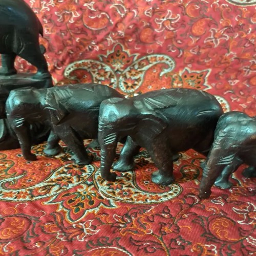 خرید مجسمه فیل چوبی قدیمی و زیبا