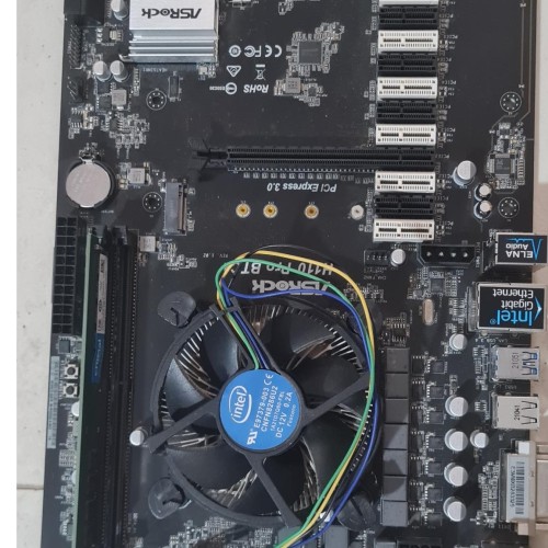 فروش باندل مادربرد ازراک H110 PRO BTC دست دوم