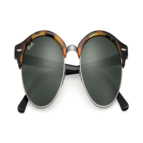 عینک آفتابی RayBan 4246 Clubround Tortoise Black Green