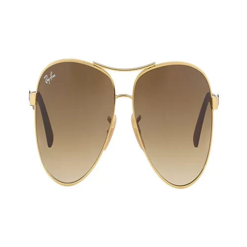 عینک آفتابی RayBan 8313 طلایی و خاکستری روشن