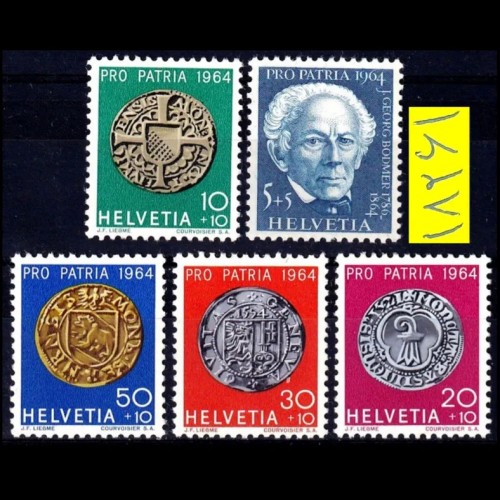 فروش سری تمبر ارزشمند کلاسیک سوئیس 1964