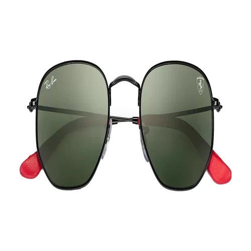 عینک آفتابی RayBan 3548NM Scuderia Ferrari مشکی سبز کلاسیک