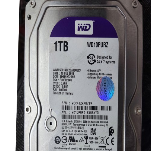 فروش HDD MODEL WD 1TB سلامت 99 درصد