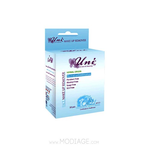 دستمال مرطوب پاک کننده آرایش پوست نرمال و مختلط یونی لد