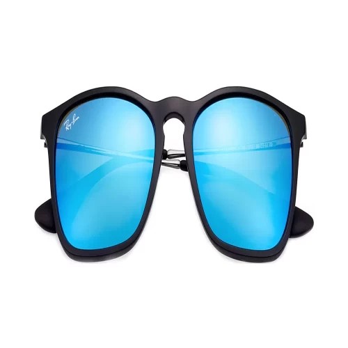 عینک آفتابی RayBan 4187 Chris Black Gunmetal Blue Mirror