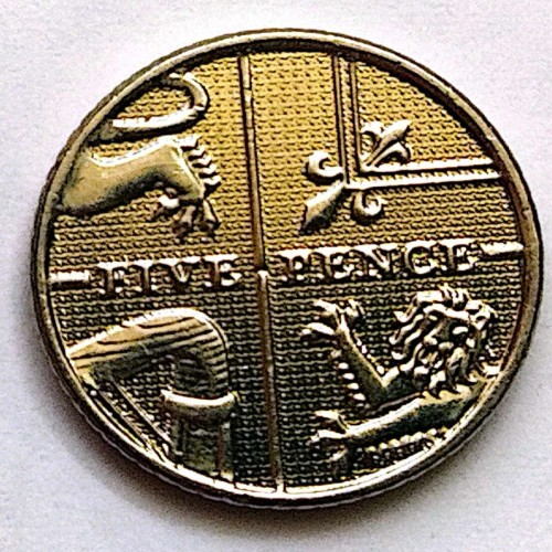 فروش سکه 5پنس سپر انگلیس2015(838))