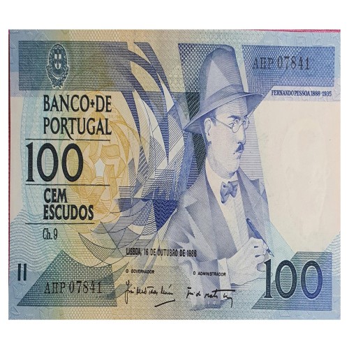 اسکناس 100 اسکودو پرتغال 1988 اصل و کمیاب